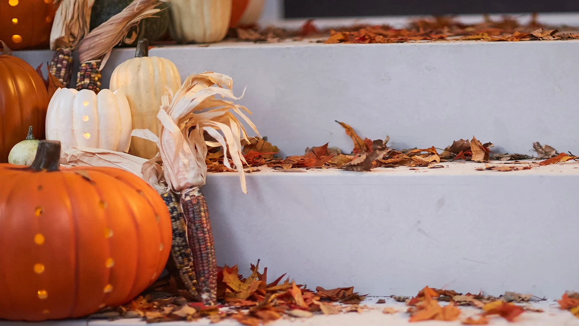 Hallmark autumnal Zoom background