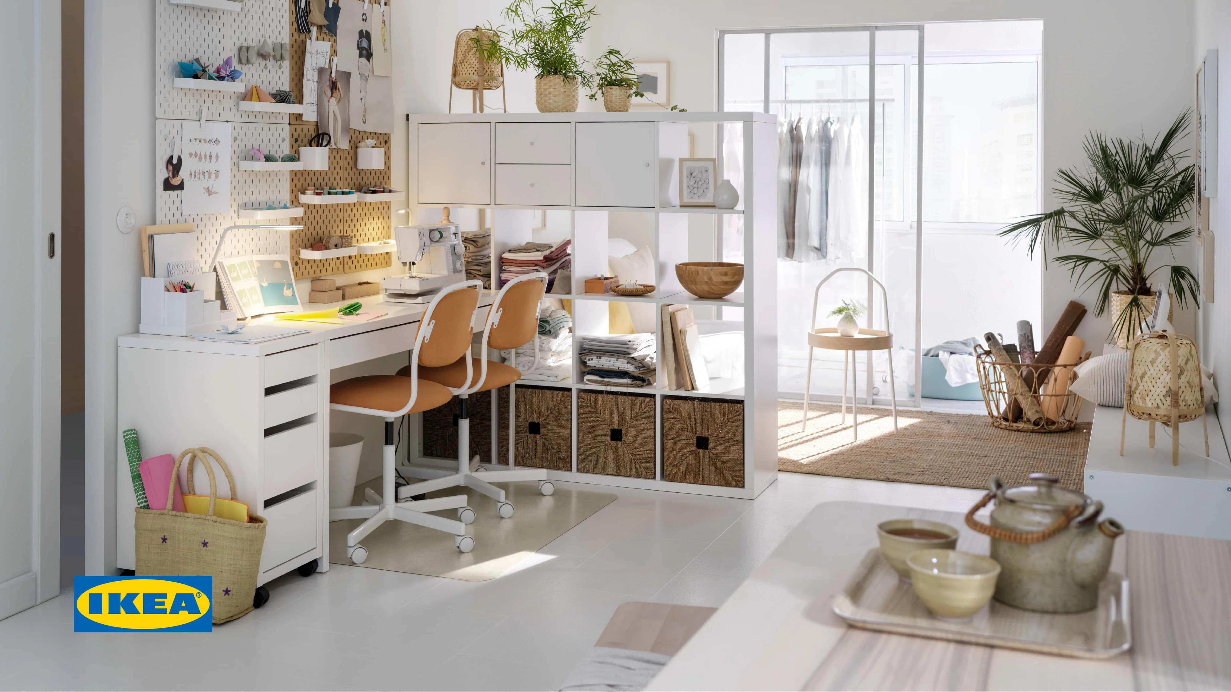 IKEA home office Zoom background